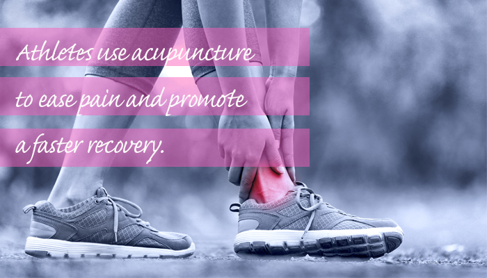 image of injured ankle and text
