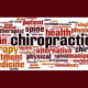 Collage of words that relate or explain the practice of Chiropractic medicine